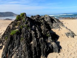 Clean beach rock 